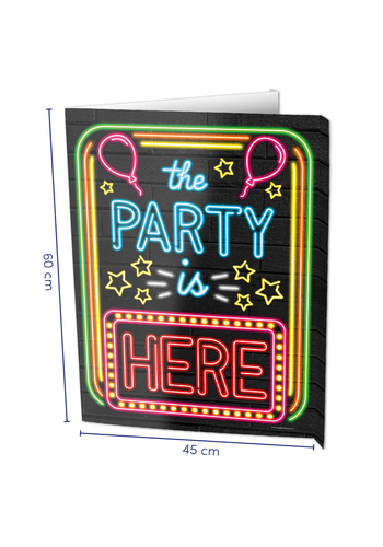 Window Sign - The Party is Here 