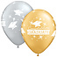 Qualatex Helium ballon Congratulations Graduate Caps - Gold & Silver - 28cm