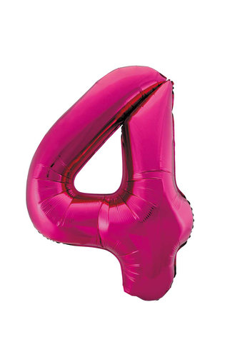 Folieballon 4 Pink 