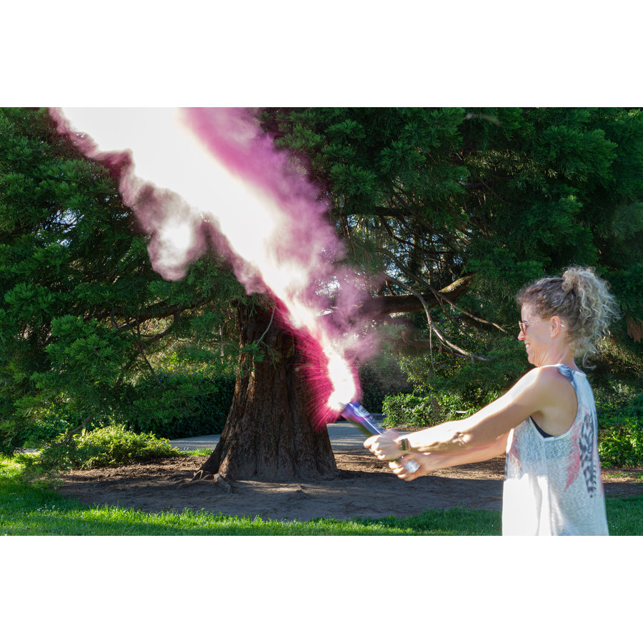 Holi Powder Shooter Gender Reveal - Roze - 30cm-2