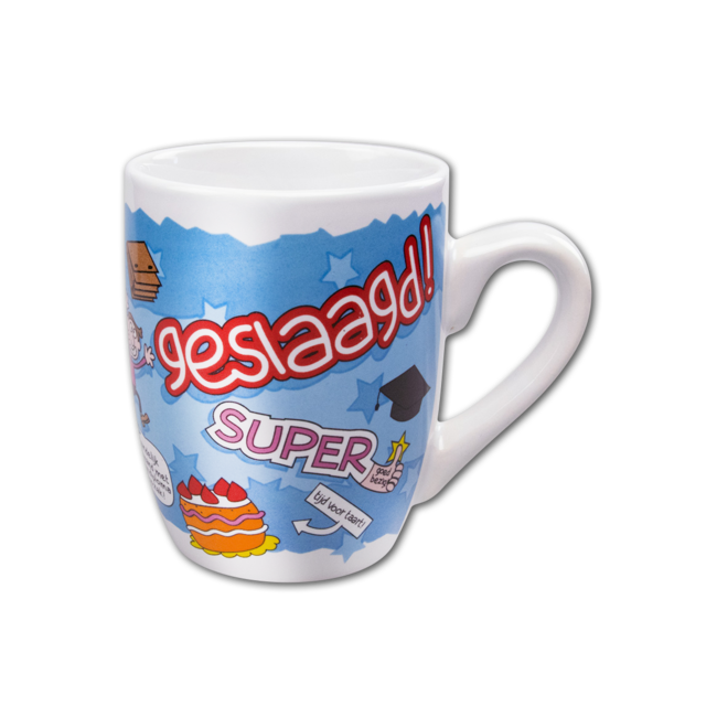 Cartoon mok - Geslaagd Top Geslaagd