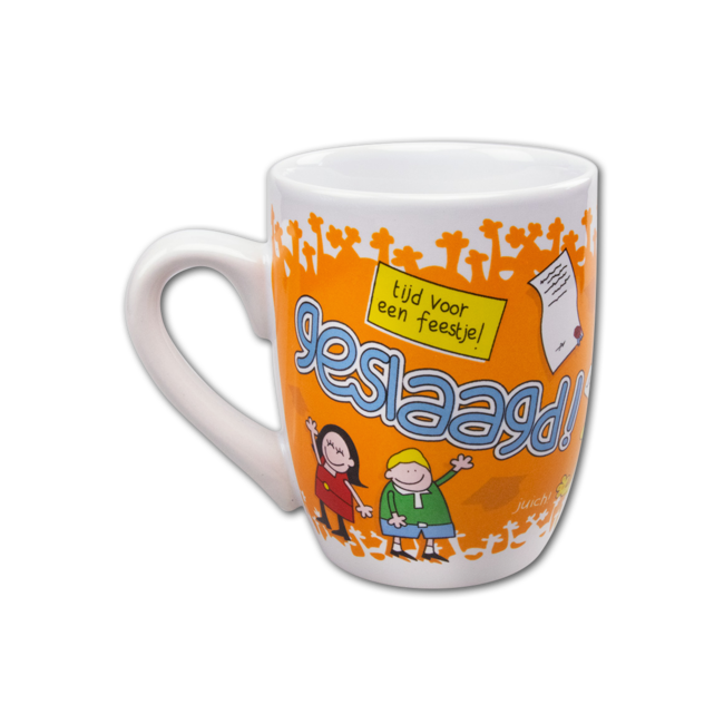 Cartoon mok - Geslaagd Kut