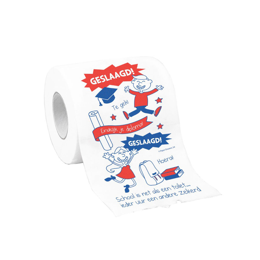 Toiletpapier - Geslaagd school-1