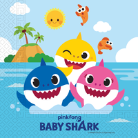 Globos Baby Shark Bekertjes - 8 stuks - 250ml