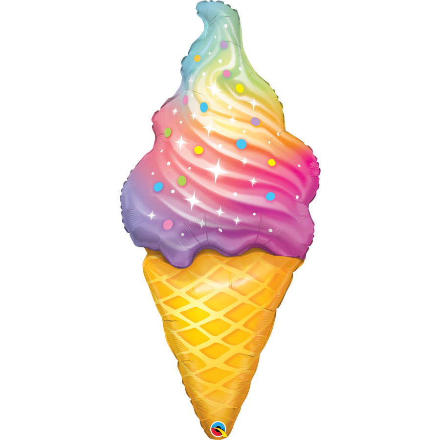 Folieballon Rainbow Swirl Ice-1