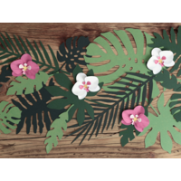 thumb-Decoraties Aloha - Tropische bladeren mix-4