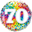 Qualatex Folieballon 70 Rainbow Confetti