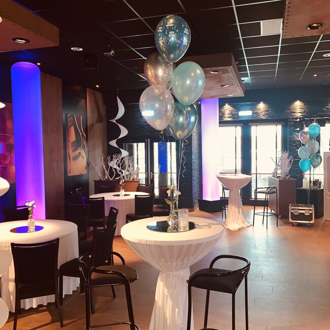 Staander van 5 heliumballonnen