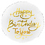 PartyDeco Folieballon Happy Birthday To You