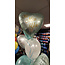 Folieballon Hart Chrome Mint Groen