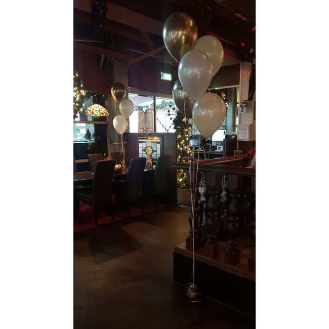 Staander van 5 heliumballonnen