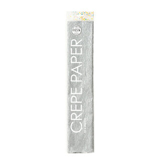 Crepe Papier - Zilver - 250x50cm