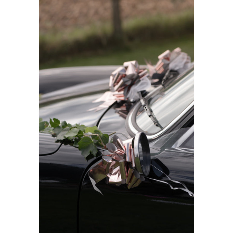 Wedding metallic car deco kit - Rosé Gold-2