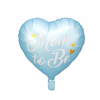 thumb-Folieballon Mom to Be - blauw-2