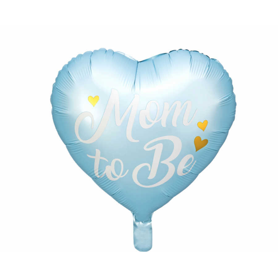 Folieballon Mom to Be - blauw-2