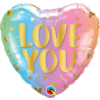 Qualatex Folieballon Love You Pastel