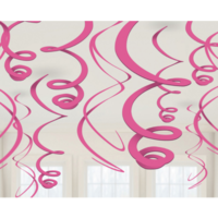 Swirl Decoratie Donker Roze