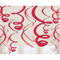 Swirl Decoratie Rood