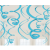 Amscan Swirl Decoratie Caribbean Blue