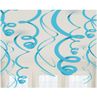 Swirl Decoratie Caribbean Blue