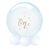 Anagram Folieballon Clearz Crystal Blauw