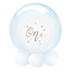 Anagram Folieballon Clearz Crystal Blauw - 50cm