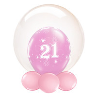 thumb-Folieballon Clearz Crystal Brons-3