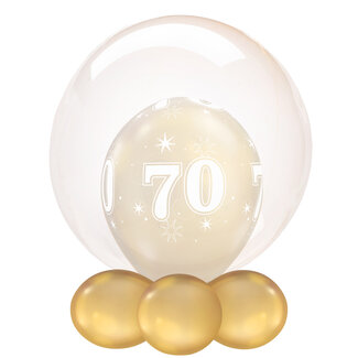 Anagram Folieballon Clearz Crystal Brons - 50cm