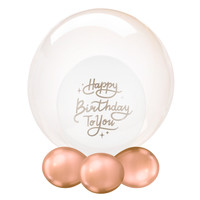 thumb-Folieballon Clearz Crystal Brons-2