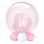 Folieballon Clearz Crystal Pink