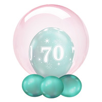 thumb-Folieballon Clearz Crystal Pink-5