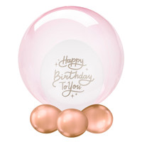 thumb-Folieballon Clearz Crystal Pink-4