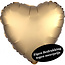 Folieballon Hart Chrome Goud