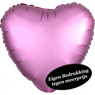 Anagram Folieballon Hart Chrome Roze