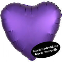 thumb-Folieballon Hart Chrome Purple-1