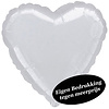 Betallic Folieballon Jumbo Hart Zilver