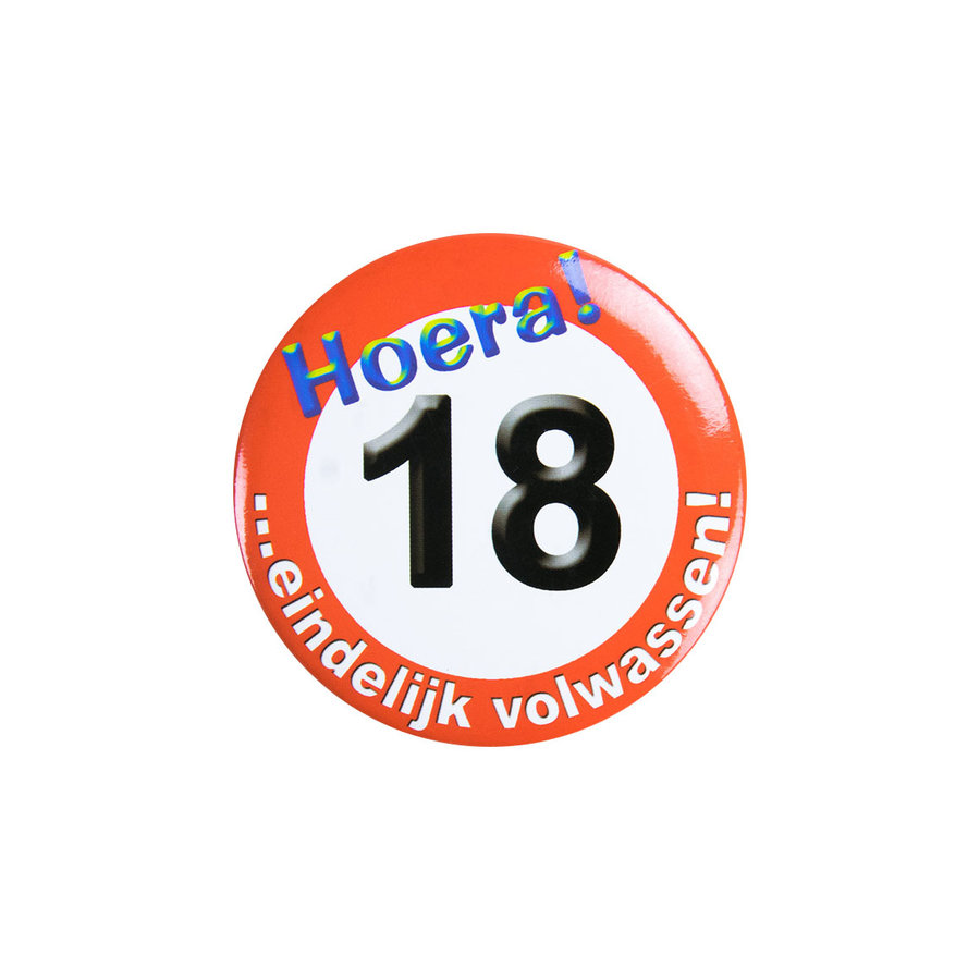 Button - Hoera 18-1