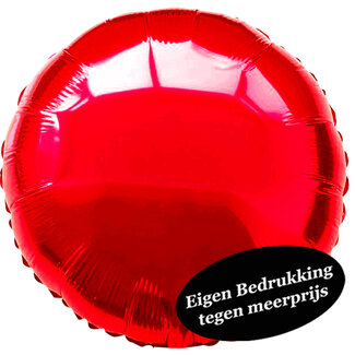 Globos Folieballon Rond Rood - 45cm