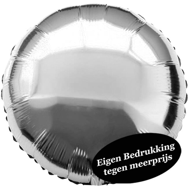Folieballon Rond Zilver