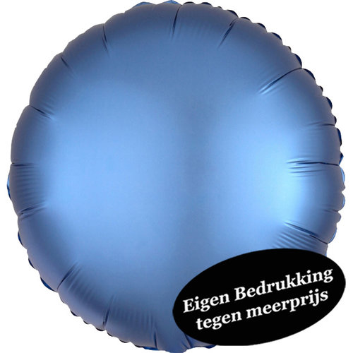 Folieballon Rond Azure Blauw - 45cm 