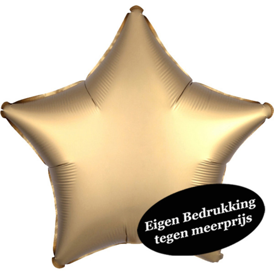 Folieballon Ster Chrome Goud-1