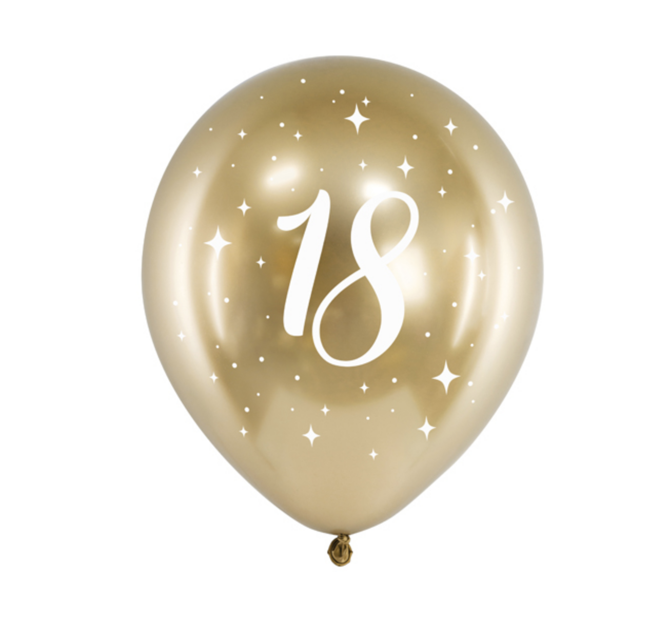 Glossy Ballonnen 18 - 30cm - 6st - Zorg voor Party online feestartikelen ballondecoraties