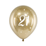 Strong Balloons Glossy Ballonnen 21 Jaar - 30cm - 6st