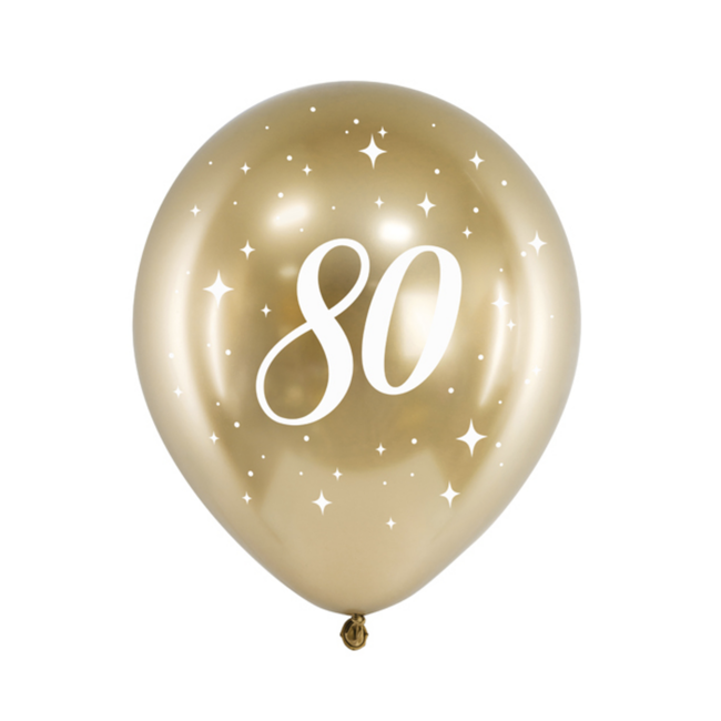 Glossy Ballonnen 80 Jaar