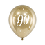 Strong Balloons Glossy Ballonnen 90 Jaar - 30cm - 6st