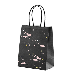 PartyDeco Gift Bag Bats - black - 14x18x8cm
