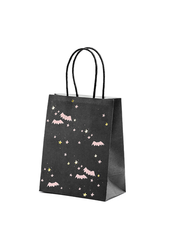 Gift Bag Bats - black - 14x18x8cm 