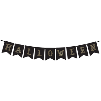 PartyDeco Banner Halloween black - 20x175cm