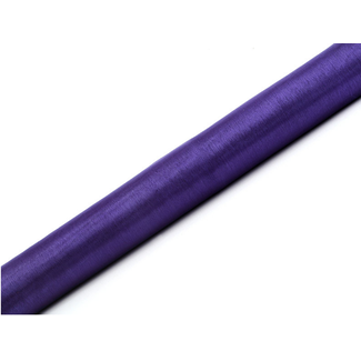 PartyDeco Organza Paars op rol - 0.36 x 9m