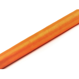PartyDeco Organza Oranje op rol - 0.36 x 9m